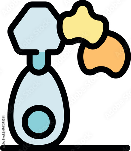 Elegant perfume bottle spraying a fragrant mist, symbolizing luxury, freshness, and personal style