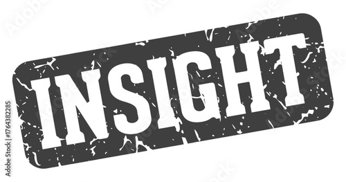 insight rectangular sign. insight stamp