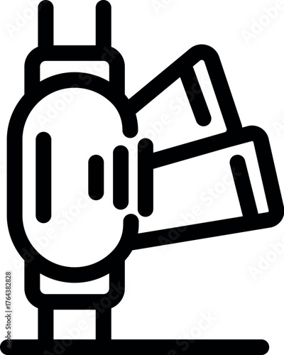 Spotlight projecting light beams, illuminating a stage for a performance or show