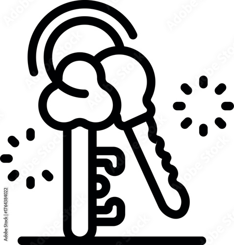 Keys representing security, access, and ownership in a modern world