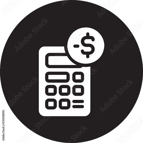 Debt glyph icon