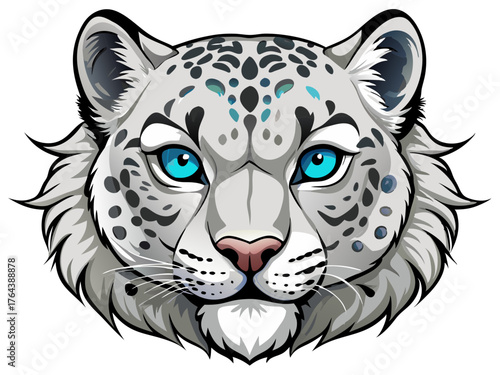 vector illustration of a leopard