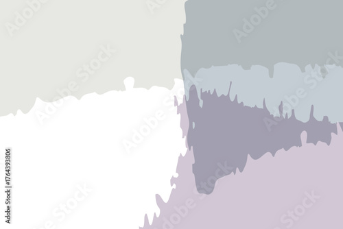 Dreamy pastel ink brush texture with smooth strokes of pink and blue creating a calming aesthetic. Vecter abstract background