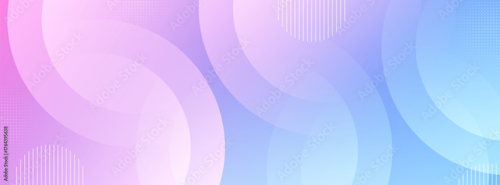 Obraz premium Abstract vector background with soft pastel pink and blue gradient colors, a flowing wave banner design for modern digital presentations