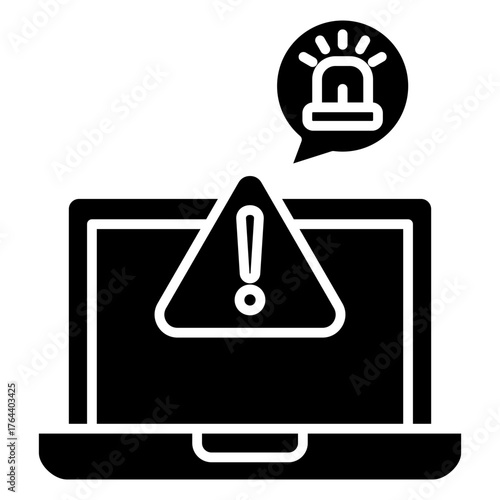 Alert System Glyph Icon