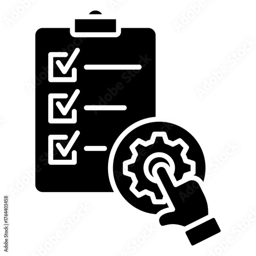 Action Plan Glyph Icon