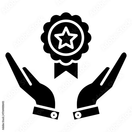 Customer Loyalty Program Glyph Icon