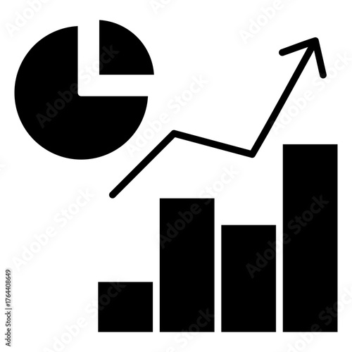 Market Analysis Glyph Icon