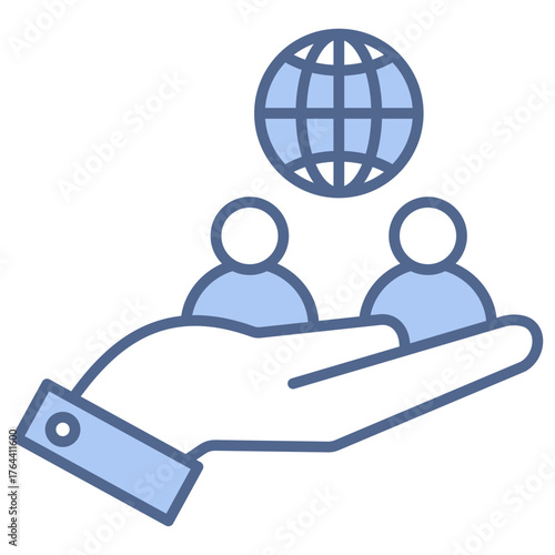 Responsibility Blue Icon