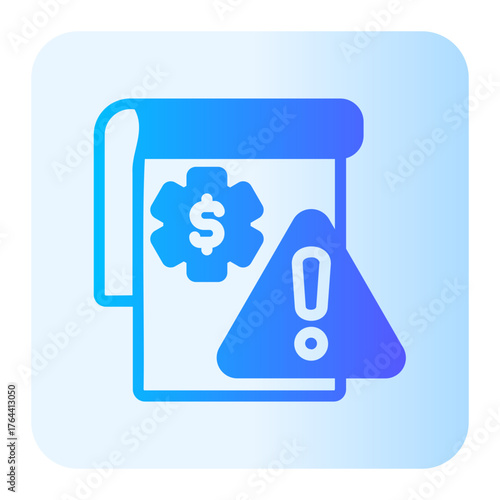 Risk assessment gradient icon