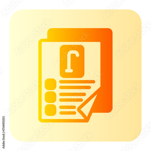 retirement planning gradient icon