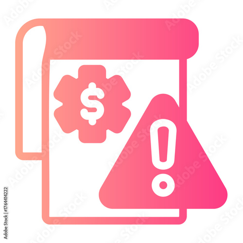 Risk assessment gradient icon
