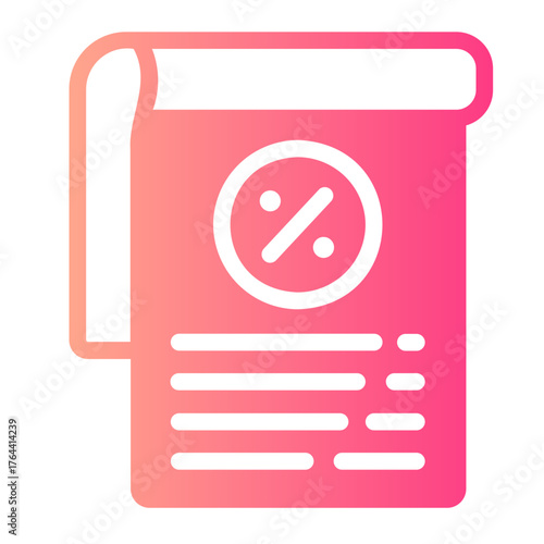 Tax optimization gradient icon