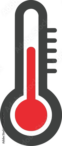 Vector thermometer heat measurement temperature science medical health concept vector