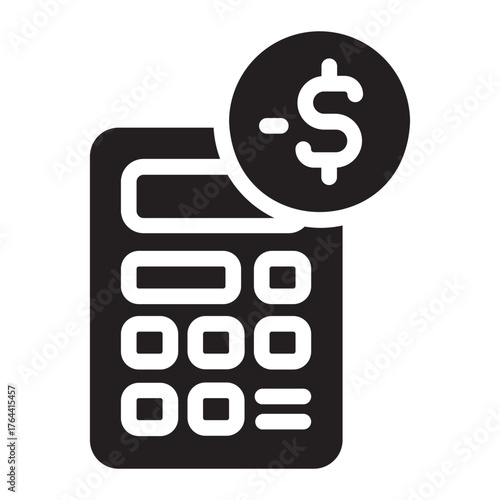 Debt glyph icon