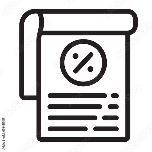 Tax optimization line icon