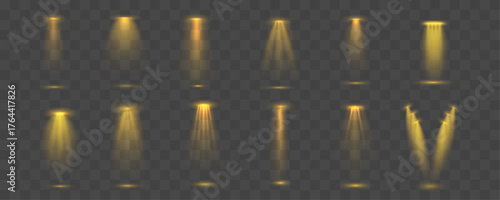 Glowing particles floating gently in air with subtle depth. Designed for sci-fi themes, fantasy projects, or elegant light overlays. Transparent vector background.