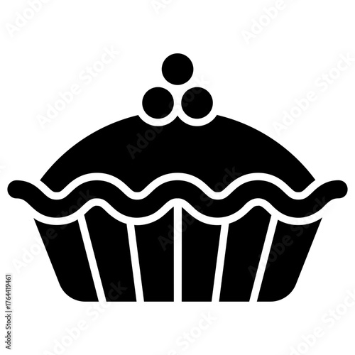 Pie vector icon. Food and beverage icon solid style. perfect use for logo, presentation, website, and more. modern icon design glyph style
