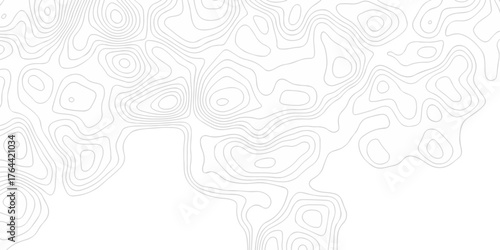 Abstract background with a wave grid map and topography map and seamless pattern with lines White wave paper curved reliefs abstract background, Abstract topographic contours map background.	
