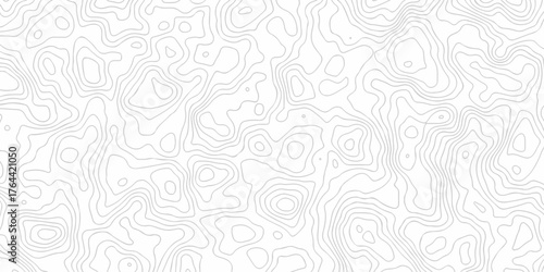 Abstract background with a wave grid map and topography map and seamless pattern with lines White wave paper curved reliefs abstract background, Abstract topographic contours map background.	