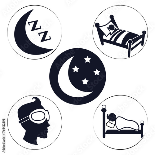 Vector art of sleep