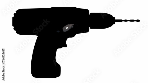 Powerful electric drill ready for home improvement and construction projects, DIY and professional use