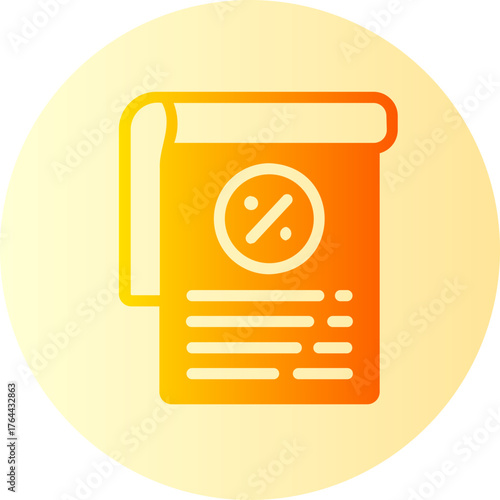 Tax optimization gradient icon