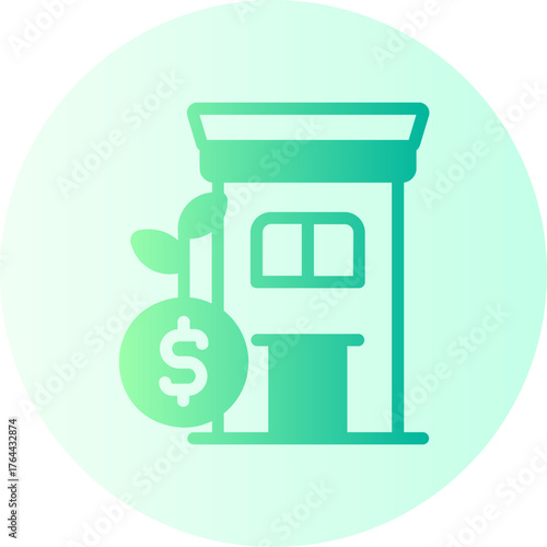 Asset allocation gradient icon
