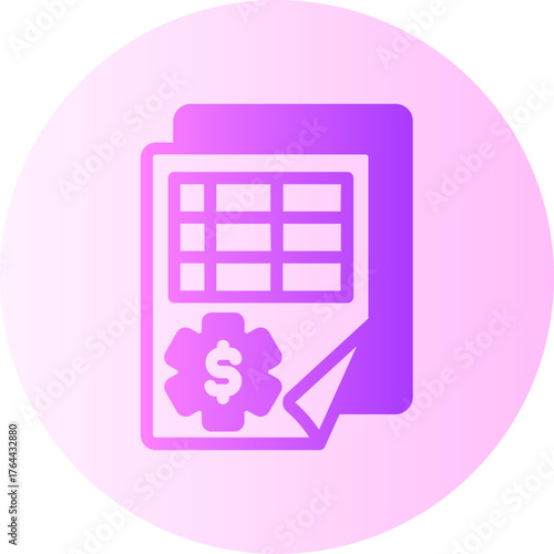 balance sheet gradient icon