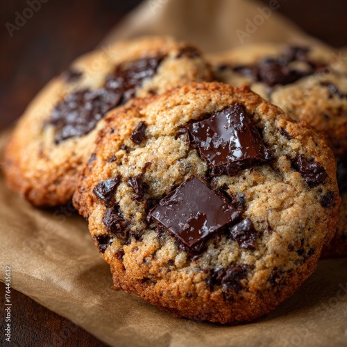 Wallpaper Mural Soft and chewy chocolate chip cookies baked with care and perfection in a cozy kitchen Torontodigital.ca