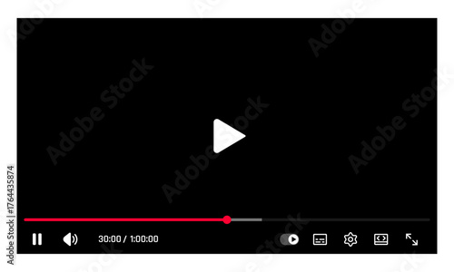 Video player interface template