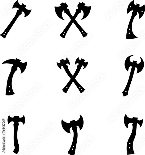 American Football Team Huddle with Grunge Border Silhouette Bundle