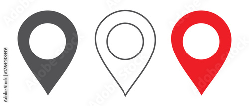 Maps pin. Location map icon.
