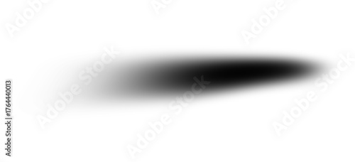 Directional Skewed Drop Shadow PNG, Angled Elliptical Base Shadow Overlay, Lifting Object Dramatic Shadow Effect