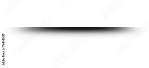 Wide Soft Drop Shadow PNG, Realistic Horizontal Banner Shadow, Ground Panel Shadow Overlay