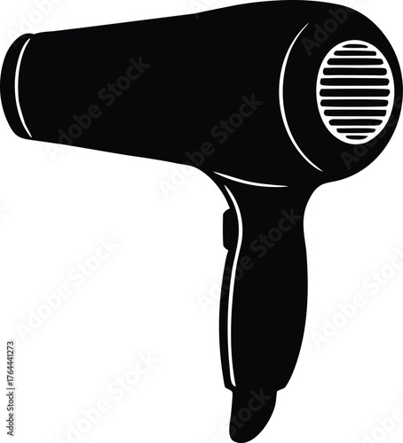 Hairdryer logo template for salon or brand