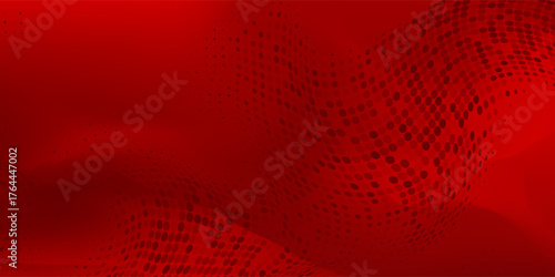 interior background of wall with dot pattern, studio and product showing background.with shadow from window. red background color for text insertion and product presentation.