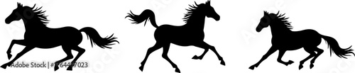 Galloping Horse Silhouettes Collection bundle