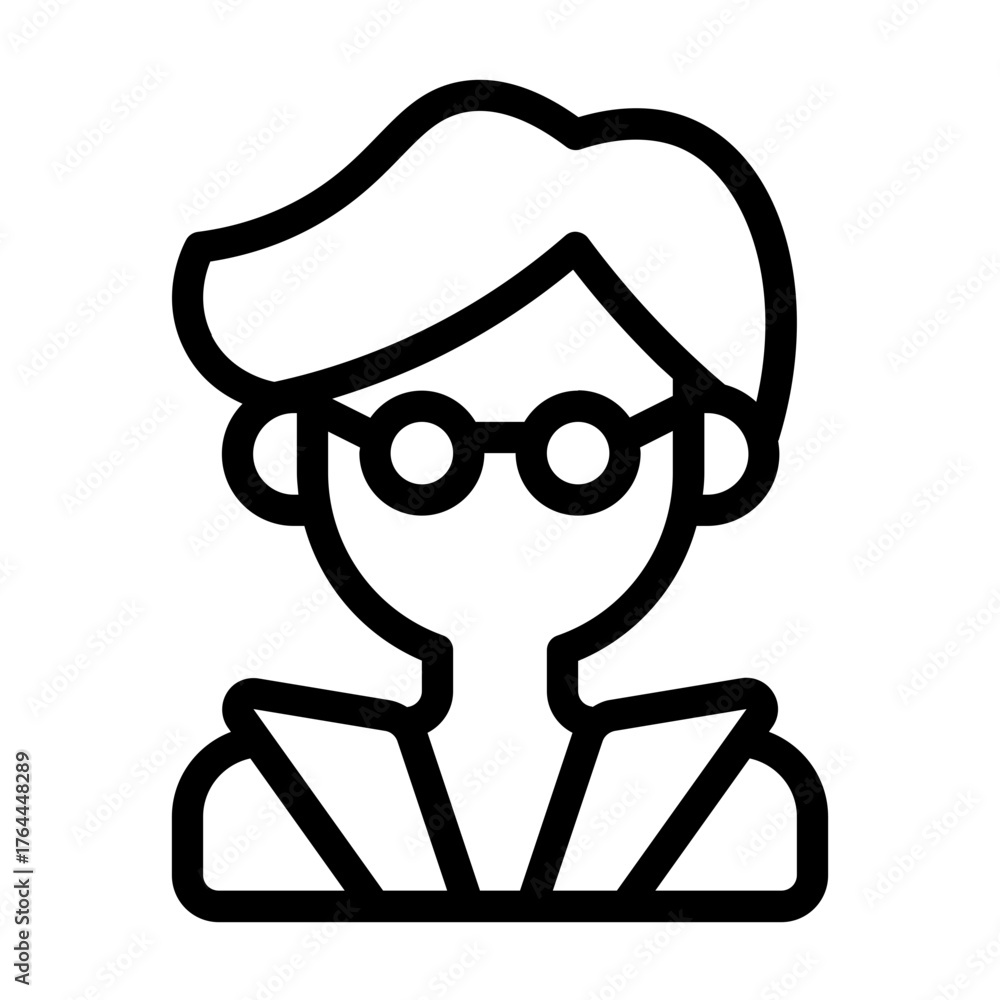 Obraz premium fashion designer icon with line style