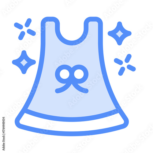 new clothes icon with lineal color style