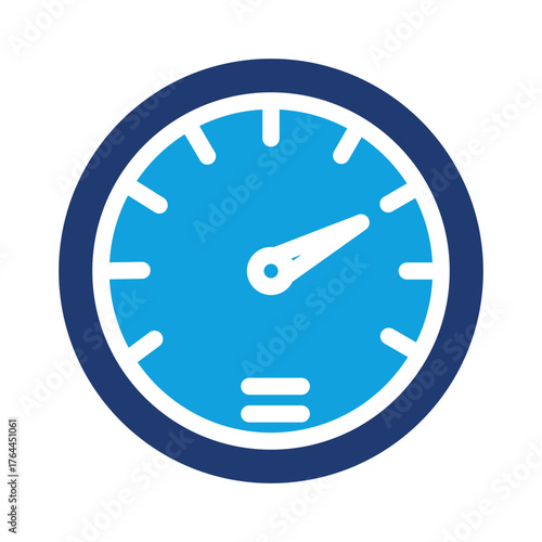 Barometer Flat Blue Icon