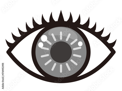 目のアイコンイラスト素材2