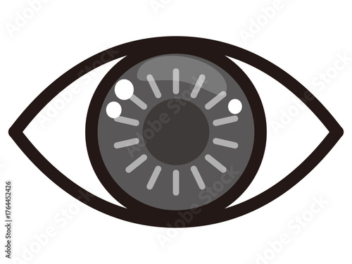 目のアイコンイラスト素材