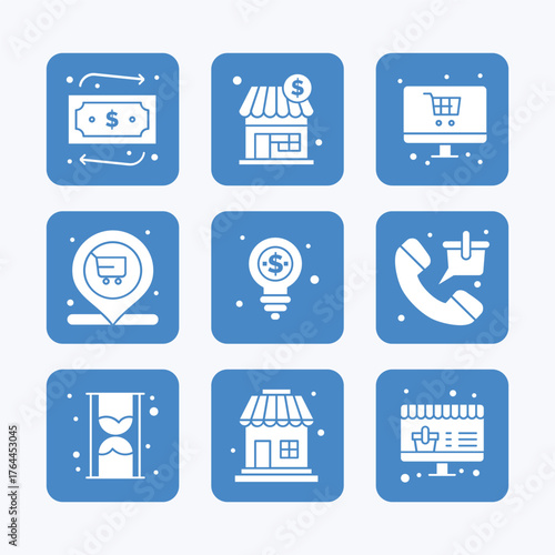 Ecommerce icon set collection. Shopping icon set collection. Linear icon collection. Editable stroke. Vector illustration