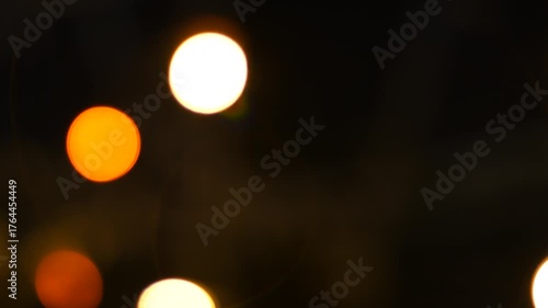 The Bokeh footage for Background or celebration holiday time concept