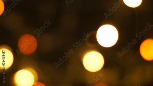 The Bokeh footage for Background or celebration holiday time concept