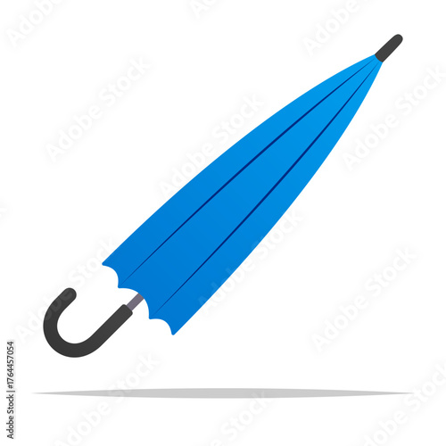 Cartoon closed umbrella vector isolated illustration