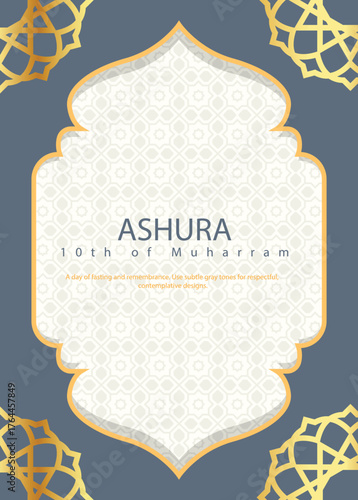 Elegant Ashura 10th of Muharram Commemoration Card