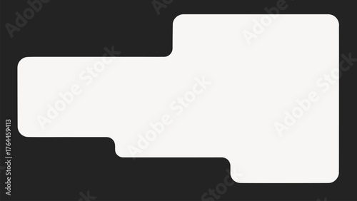 Abstract rectangle frame, geometric shape vector