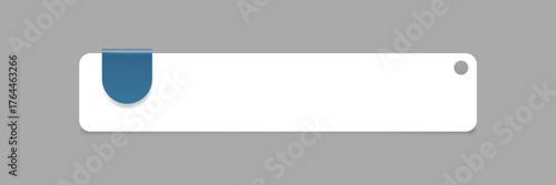 White rectangle shape collage element vector